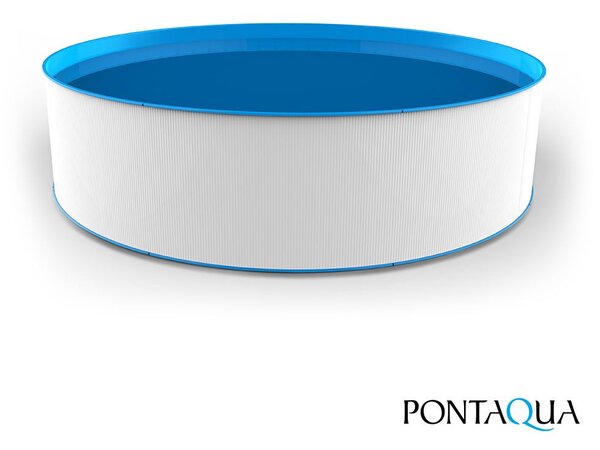 Pontaqua VELENCE merevfalú medence 4,6 m kör, fehér