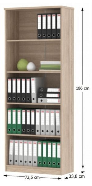 KONDELA Irodai összeállítás, sonoma tölgyfa/fehér, JOHAN 2 NEW